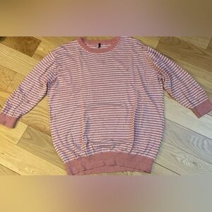 Stile Benetton Cotton Striped Sweater tagged XL-closer to M/L, preloved …